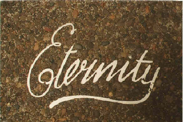 Eternity on the footpath